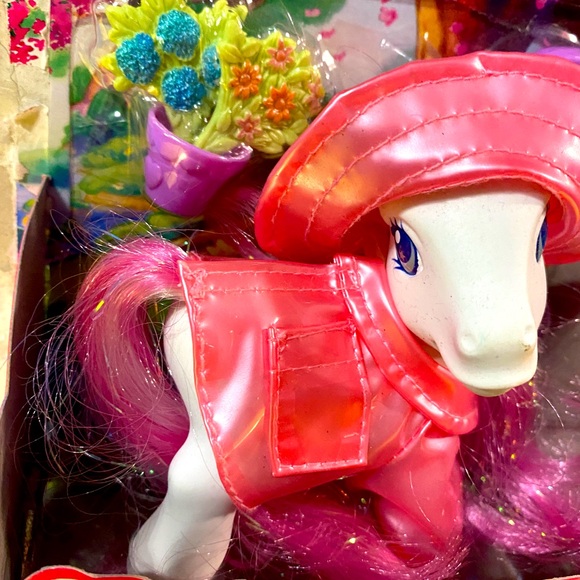 MY LITTLE PONY G3 2003 PRETTY PONY FASHIONS RAIN & SHINE GARDEN TIME STAR SWIRL - Picture 6 of 12